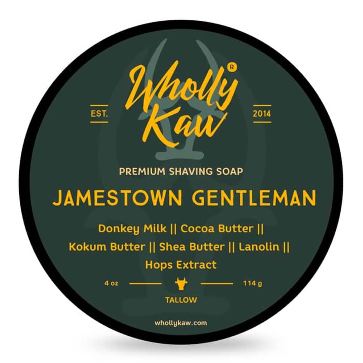 Wholly Kaw Jamestown Gentleman mydło do golenia 114 g